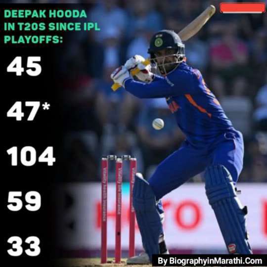 Read more about the article दीपक हुडा मराठी माहिती | Deepak Hooda Biography in Marathi (Information, Wiki, Age, Education, Cricket Career)